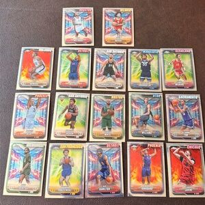 2025 Topps Chrome NBA Holographic basketball Card lot includes